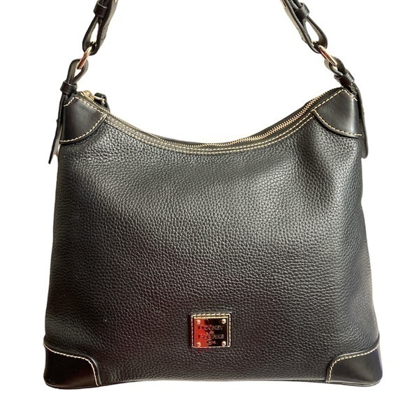 Dooney and Bourke black leather shoulder bag